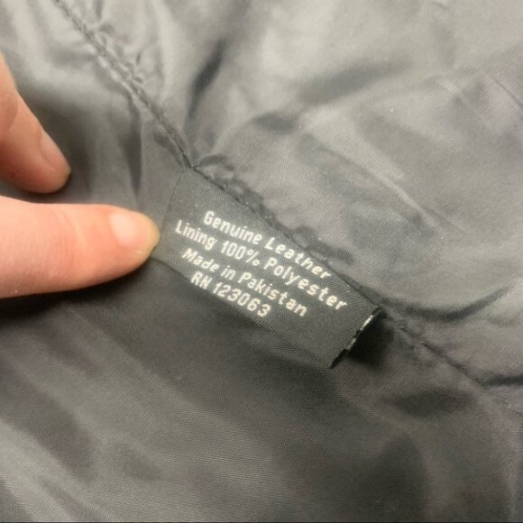 . NWT Leather Rose Motorcycle Jacket Fringe Black - Picture 9 of 14